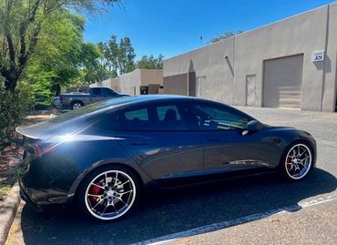 window tinting tesla model y s 3 ev elon musk electric vehicle car auto glass ceramic tint darksyde