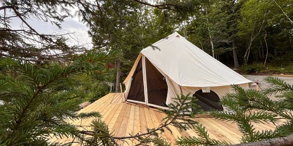 Steel Mountain Glamping Bell Tents  #steelmountainglamping.com #glamping #camping #glamping sites