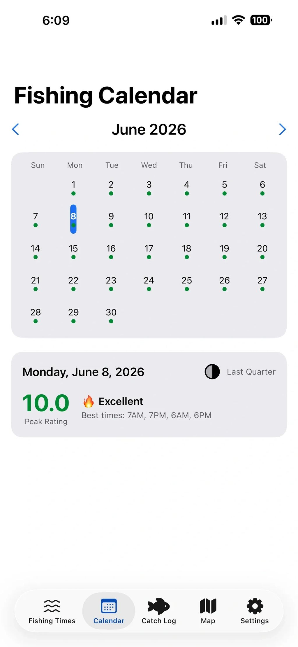 Calendar Screenshot