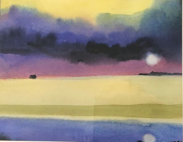 Prairie Dusk * Watercolour * 16" X 13"