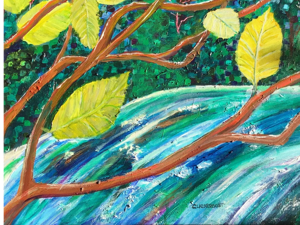 Water and Gravity * Acrylic * 27"X21"