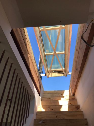 operable roof access, glass roof access, operable skylight, skyview skylight