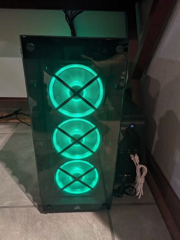 ASUS Custom LED Case with liquid cool and 6 fans with 3 additional on the GPU!