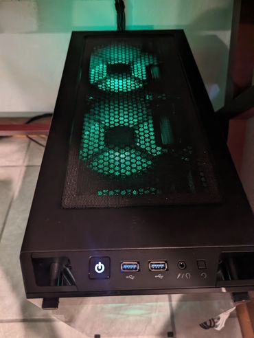 ASUS Custom LED Case with liquid cool and 6 fans with 3 additional on the GPU!