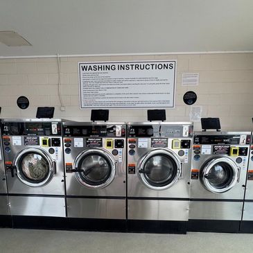 Plenty of variety of Dexter Washing Machines at the Tugun Laundromat