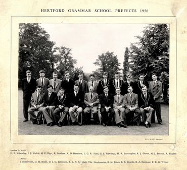 Hertford Grammar School 
Prefects 1956