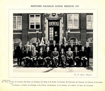 Hertford Grammar School 
Prefects 1957