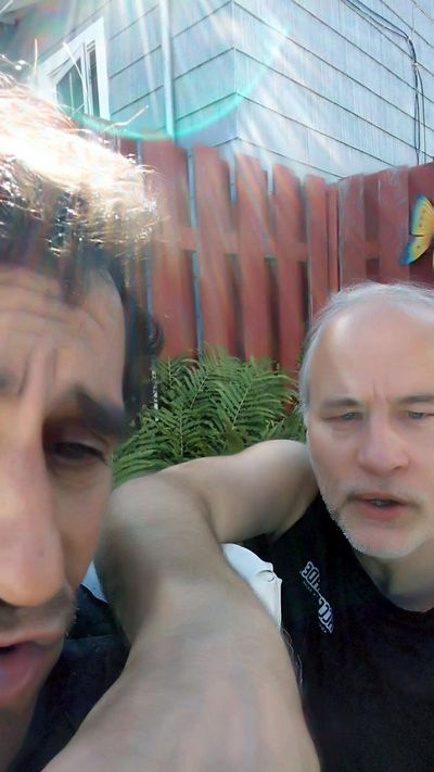 Songwriters Randy and Michael crafting lyrics for new music. Stay tuned for more Mental Health Rock