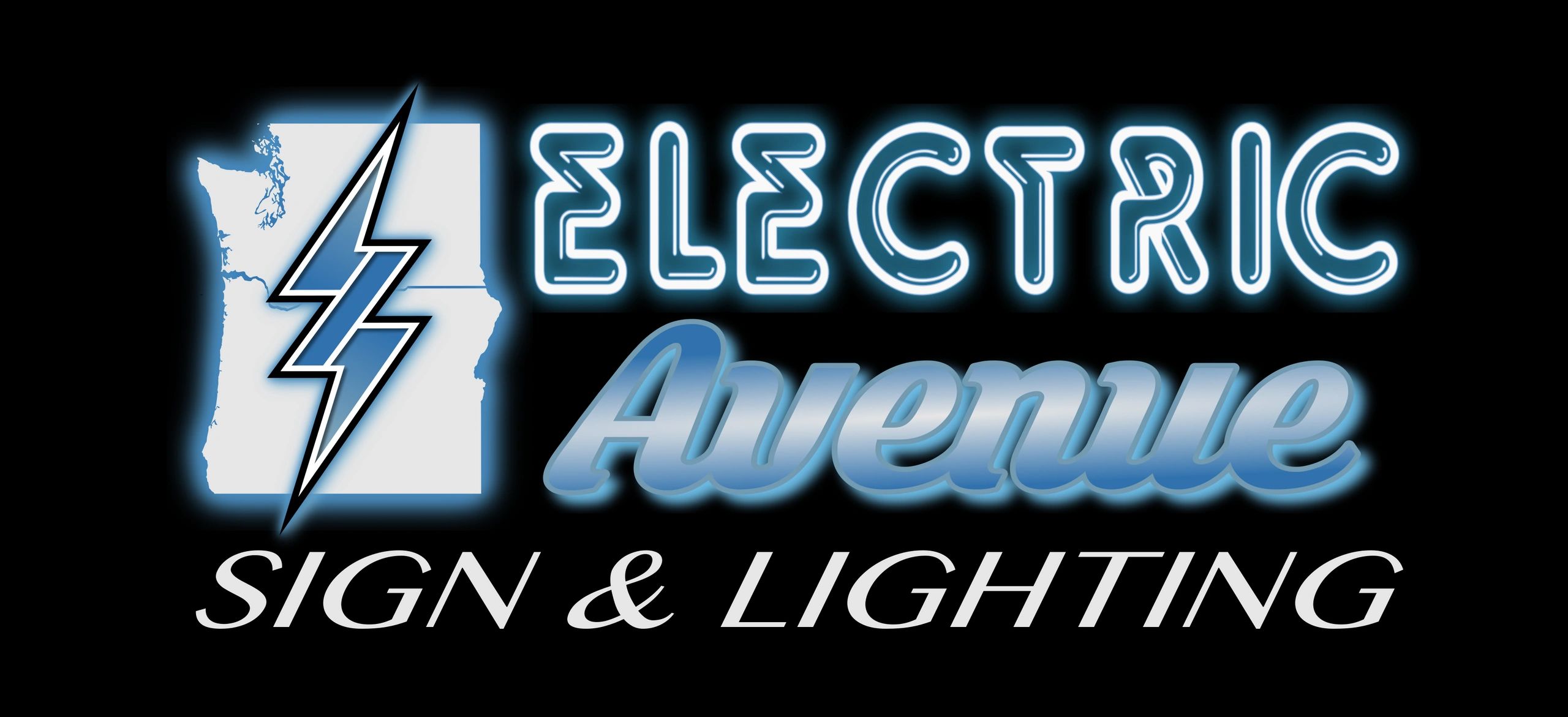 Electric Avenue Sign and Lighting