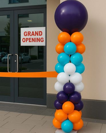 Balloon Column - Classic Chevron