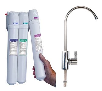 Carbon filter, sink filter, ultra filtration, uf, clean water, drinking water, dedicated faucet. 