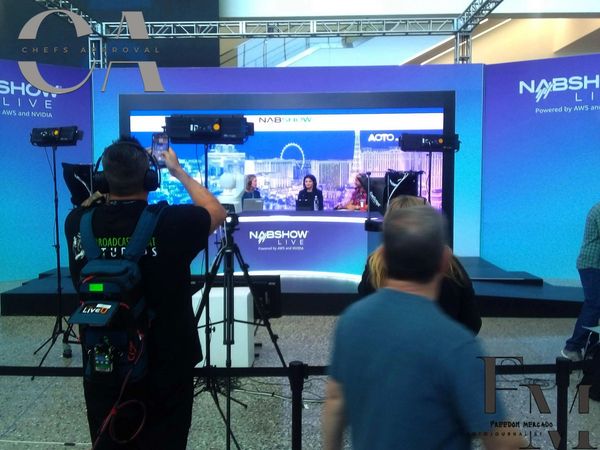 coffee grounds covering the nab show..