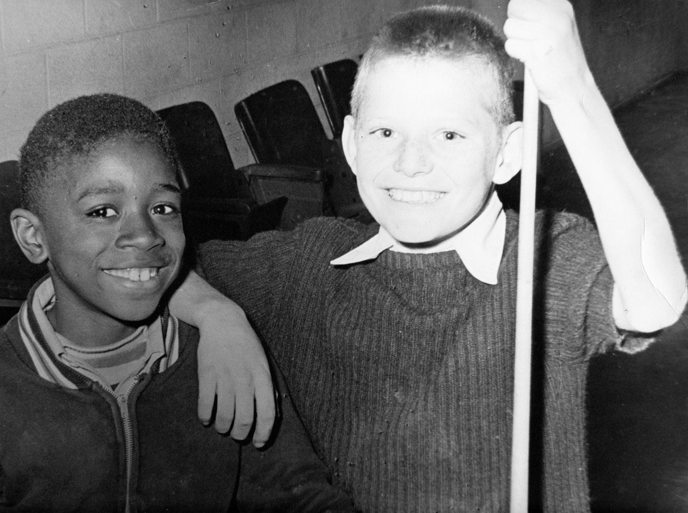 The picture says everything before (we adults) taught them how to hate. Wonder where they are now?