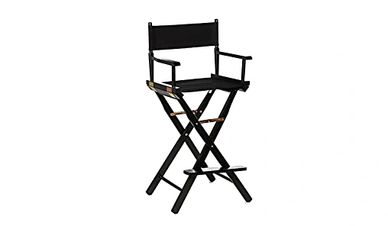 black directors chair for stage seating