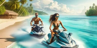 Jet skies are the most enjoyable boating experience