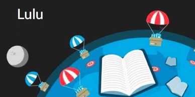 A book and parachutes traveling around the world globe