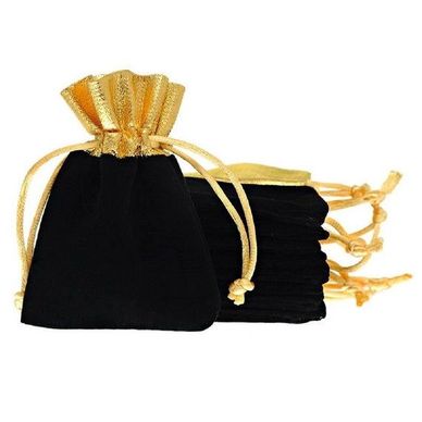 Premium velvet pouch with gold laced closure for jewelry oud chips best perfumes gift articles etc