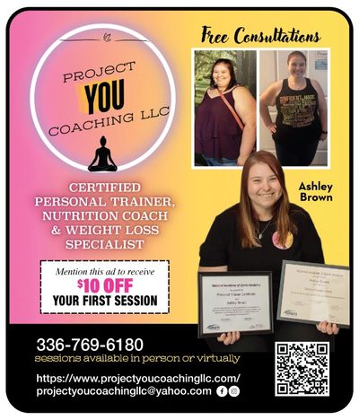Weight loss coach Winston Salem Project you Consulting exclusive coupon