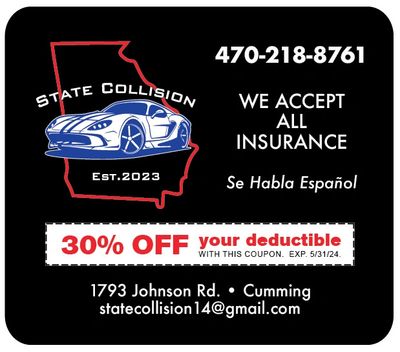 auto body state collision exclusive coupons here