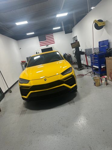 In shop windshield replacement