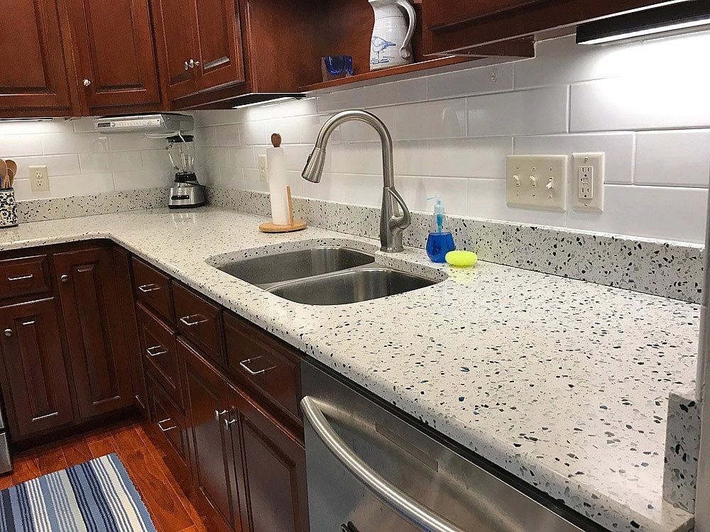 Curava offers beautiful, bold and unique surfaces incorporating 100% recycled glass, Stuart- palm Ci