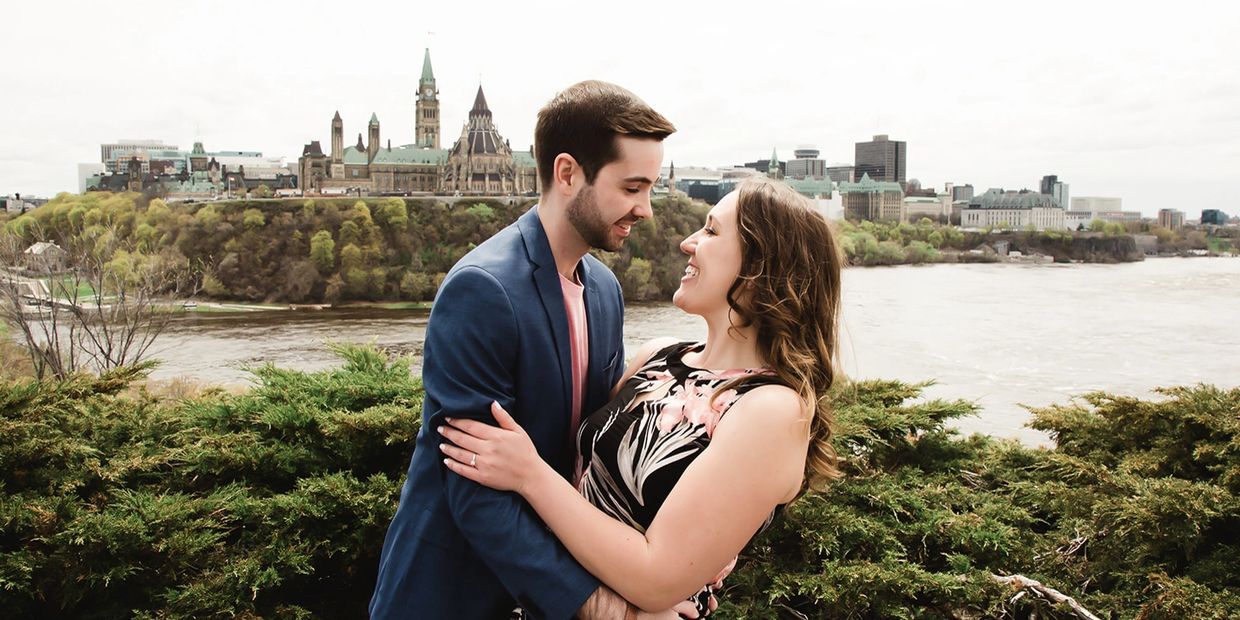 Engagement Photo on Parliament Hill.