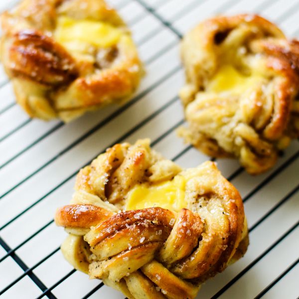 Scandinavian Cardamon Buns with Pastry Cream