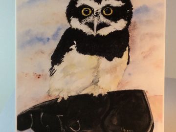 “Gizmo” Cards, copy of Watercolor Painting. Pkge of 6 cards & envelopes. Inside is blank