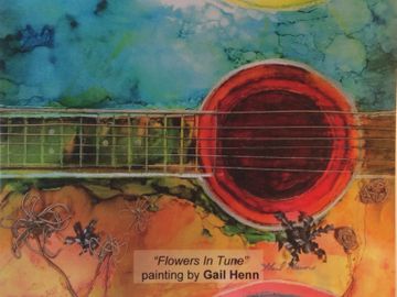 “Flowers In Tune” copy of Alcohol Ink Painting