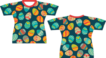 Abstract Easter Egg Sublimated Shirt