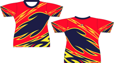 Auto Racing Flames Sublimated Shirts