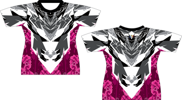 Auto Racing Flowers Sublimated Shirt