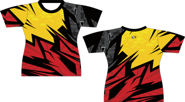 Auto Racing Yellow Red Sublimated Shirt
