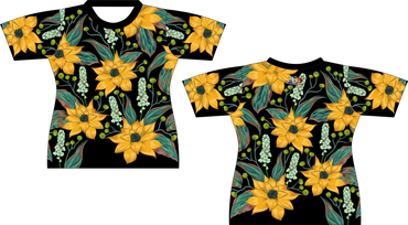 Big Tropical Flower Sublimated Shirt