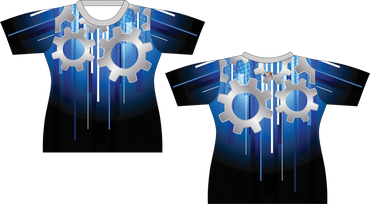 Blue Gears Sublimated Jersey