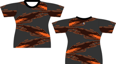 Brown Flames Sublimated Shirt