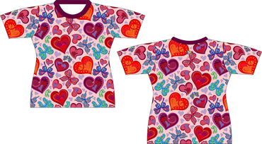 Butterfly Hearts Sublimated Shirt