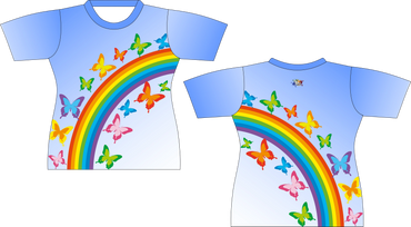 Butterflies + Rainbows Sublimated Shirt