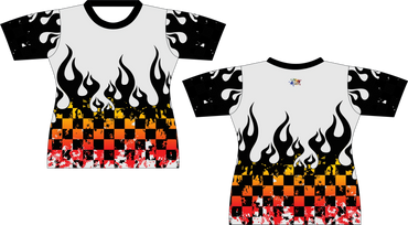 Checked Flames Sublimated Shirt