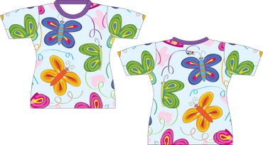 Cute Butterfly Sublimated Shirt