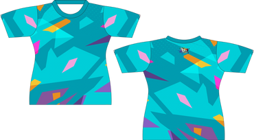 Cyan Blocks Sublimation Sport Shirt