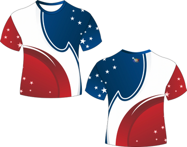 Flag Swirl Patriotic Flag Sublimation Shirt