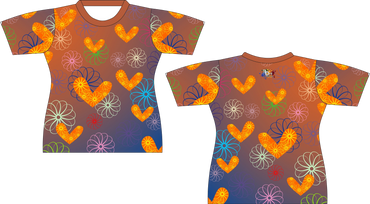 Flower Hearts Sublimated Shirt