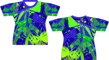 Green Grunge Lines Sublimation Sports Shirt