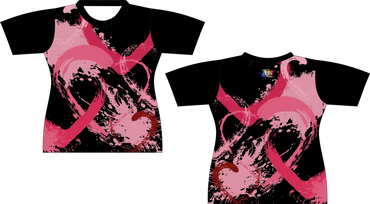 Grunge Splat Hearts Sublimated Shirt