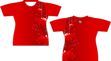 Hanging Hearts Sublimated Shirt