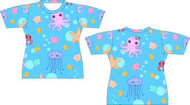 Kids Sea Shells Sublimated Shirt