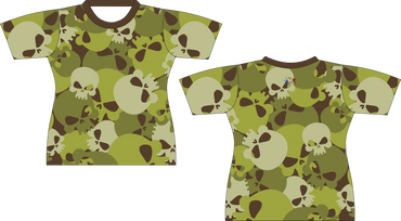 Military Skull Sports Shirt