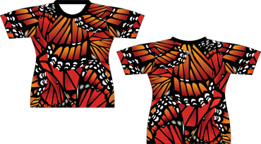 Monarch Butterfly Background Sublimated Shirt