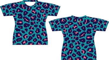 Neon Leopard Print Sublimated Shirt